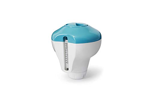 Distribuidor de Cloro e Bromo INTEX 29043 (Azul - Plástico) INTEX - Geradores de cloro para piscinas e spas - 3,66m, termómetro, anel ajustável, plástico resistente