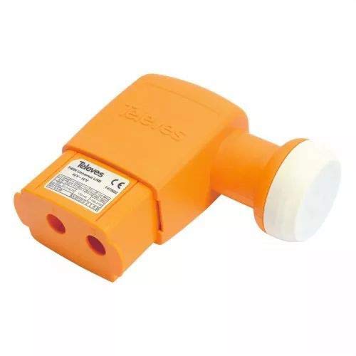 Conector para Antena TV LNB TWIN TELEVES 0.3 dB HIGH GAIN UNIVERSAL 40 mm Televes - Acessórios de antena - conector, antena tv, lnb twin televes, 0.3 db, alta ganancia, universal 40 mm