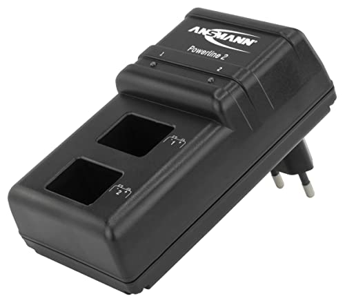 Carregador de Bateria ANSMANN Powerline 2 Ansmann - Carregadores de bateria de uso geral - ca, usb 2.0, led duplo, indicador de carga