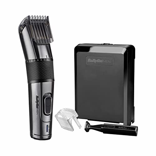 Aparador de Cabelo BABYLISS Carbon Titanium Babyliss - Barbear e cabelo - carbon titanium, sem fio, lâminas titanio, corpo carbono