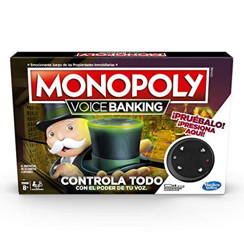 Jogo de Tabuleiro HASBRO GAMING Monopoly - Voice Banking (Idade Mínima Recomendada: 8 anos) Monopoly - Jogos - jogo, tabuleiro, hasbro gaming, MONOPOLY, voice banking, idade mínima