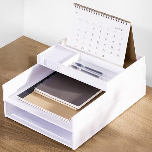 Organizador de Papéis Eufrozy | Branco (Armazenamento e limpeza) Eufrozy - Organizadores de mesa - organizador, papéis, eufrozy, branco