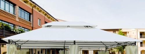 Toldo de Campismo MEGASHOPITALIA 3x4m (Preto) Mega Shop italia - Acessórios para toldos e gazebos - poliéster, 180 g/m², resistente à intempérie, air vent