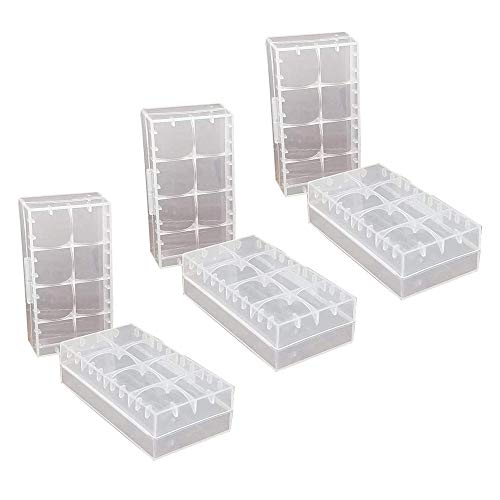 Caixa de Armazenamento de Bateria GTIWUNG 6 Peças GTIWUNG - Recipientes de armazenamento doméstico - bateria, 6 peças, 105 cm, 20g, preto