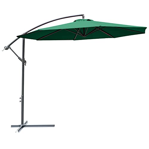 Guarda-sol de jardim Outsunny | Azul, Verde (Cama e Leito) Outsunny - Móveis de exterior - azul, verde, jardim