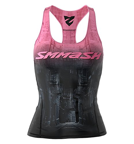 T-shirt para Mulher SMMASH Aurora Multicor para Fitness (M) SMMASH X-WEAR - Roupa - fitness, multicor, mulher