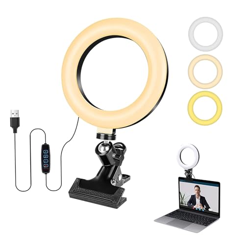 Iluminação para Vídeo Conferência LOGITECH Ring Light qiruiqingq - Lâmpadas - iluminação, vídeo conferência, logitech ring light, autonomia, preto branco