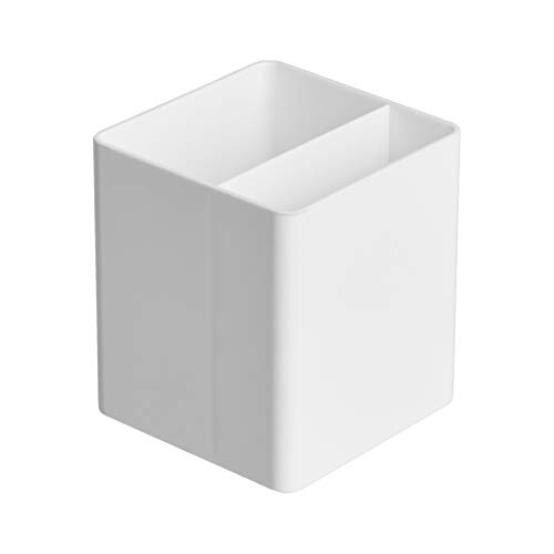 Suporte para canetas e lápis AMZB0001WW (Branco) Amazon - Organizadores de mesa - metal, universal, branco, compacto