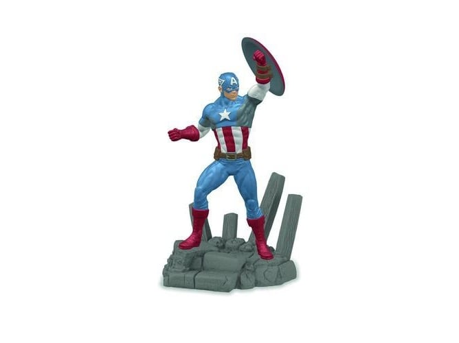 Figura de Ação MARIONETTO Schleich Marvel - Captain America Schleich - Bonecos de ação e brinquedo - 1,6 cm, pega, corda, animar