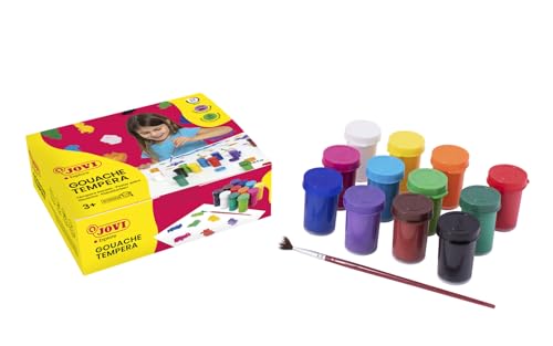 Caixa Tempera JOVI Color Surto (12 Unidades) Jovi - Tinta, tinta de arte e esmalte - laváveis, 12 unidades, 15ml, criatividade