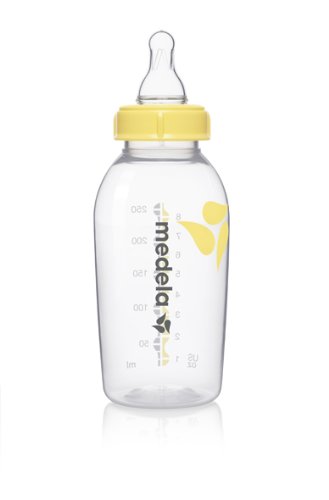 Biberão MEDELA Flow Medium (250ml - 0-3 meses) MEDELA - Biberões - biberão, medela, flow medium, 250ml, 0-3 meses, silicone, válvula anti-cólicas, mal-estar, fácil de limpar