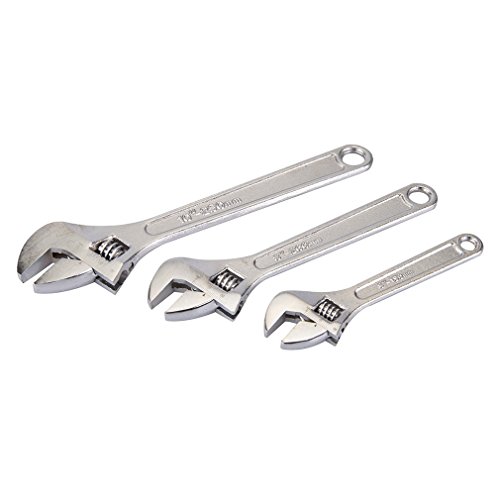 Conjunto de Chaves de Fenda SILVERLINE WR03 Silverline - Chaves inglesas - 3 chaves, aço temperado, galvanizado, 150-200-250 mm