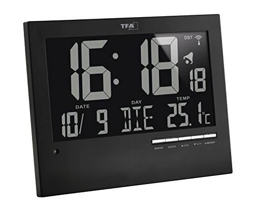 Relógio de Mesa TFA-Dostmann 60.4508 | Preto TFA - Relógios de parede - relógio, mesa, preto