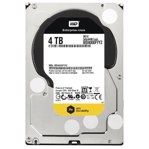 Disco HDD Interno WESTERN DIGITAL RE (4 TB - SATA - 7200 RPM) Western Digital - Discos rígidos - 4 TB, sata, 7200 rpm, hdd interno