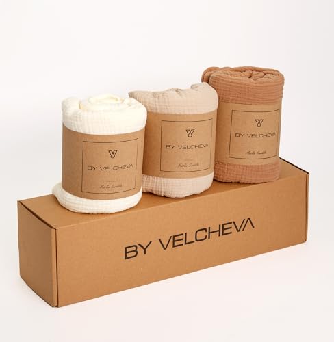 Conjunto de 3 Almofadas de Muselinha Velcheva (Lavanda) LA CASA DE VELCHEVA SL - Fraldas de pano e mantas de bebê - lavanda, velcheva, algodão 100%, lavável à mão