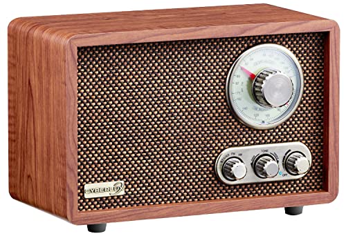 Rádio NOSTALGIE 1002 (Preto - Digital - AM/FM - Pilhas e Corrente) Cyberlux - Áudio - digital, am/fm, bluetooth, usb, madeira