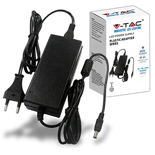 Adaptador e transformador V-TAC VT-ADPT-12V60W V-TAC - Carregadores de bateria de uso geral - adaptador, transformador, v-tac, vt-adpt-12v60w