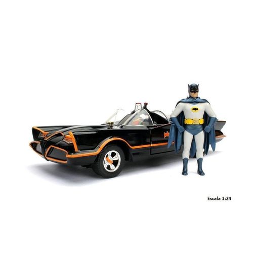 Figura de Ação BATMOBILE 1966 (Idade Mínima Recomendada: 3 anos) Jada - Modelos em escala - batmóvel, metal, 3 anos, 1/24