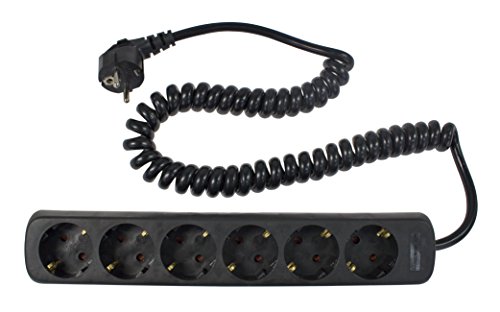 Extensão Elétrica SCHWABE 11462 (6 Tomadas - Tipo F - 2.5 m) as - Schwabe - Filtros de linha e supressores de surtos - 6 tomas, 2,5 m, potência máxima 3.500 W, tomadas giratórias
