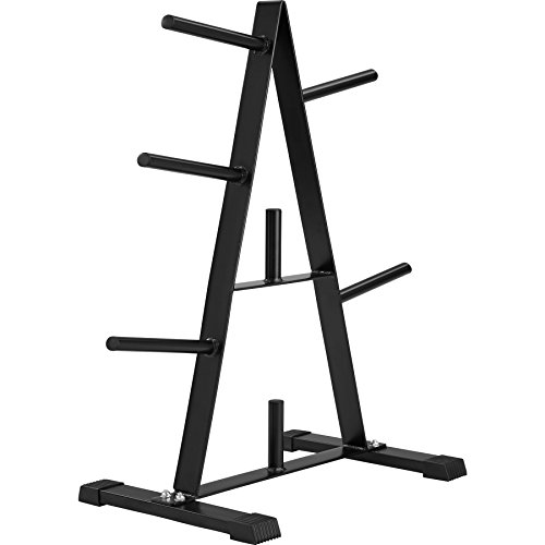 Suporte para Discos de Pesas TECTAKE com 7 Barras TecTake - Levantamento de peso - suporte, discos, pesas, tecakte, barras