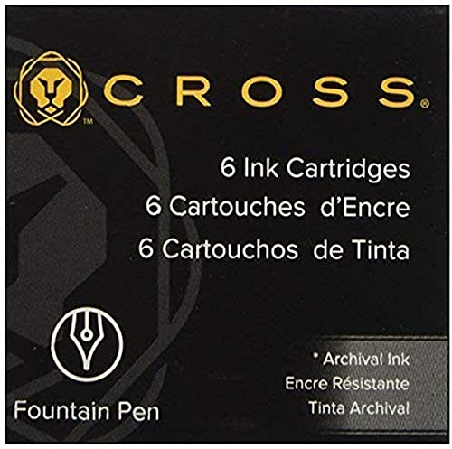 Tinteiro CROSS Classic 8924 Azul e Preto (6 Unidades) Cross - Tinta e recargas de caneta - tinteiro, cross classic, 8924, azul, preto, conjunto