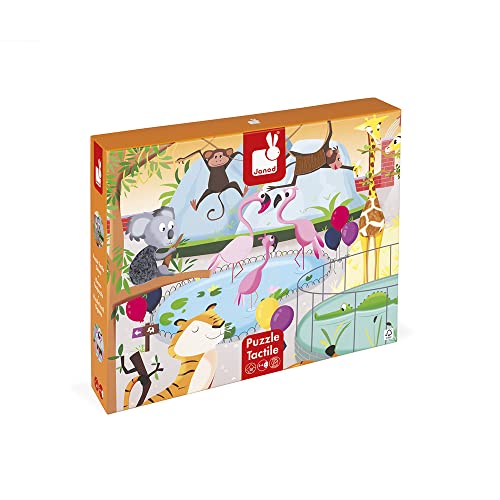 Puzzle de Mesa para Crianças JANOD Animal Zoo (20 Peças) Janod - Quebra-cabeças - 20 peças, texturizadas, póster incluído