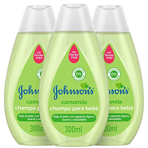 Champô JOHNSON'S Baby Chamomile (3 x 300 ml) JOHNSONS - Shampoo - chamomile, hipoalergénico, sem álcool, sem sabão