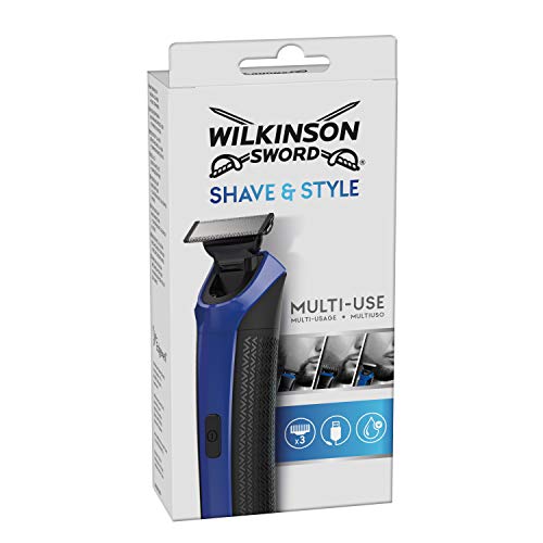 Wilkinson Sword Shave & Style Preto, Prateado WILKINSON - Barbear e cabelo - aparador, inox, recarregável, polímero de lítio