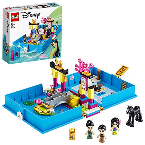 LEGO Disney Princess: Aventuras do Livro de Contos da Mulan - 43174 (Idade Mínima: 4) LEGO - Blocos de encaixe - lego, disney princess, mulan, livro de contos