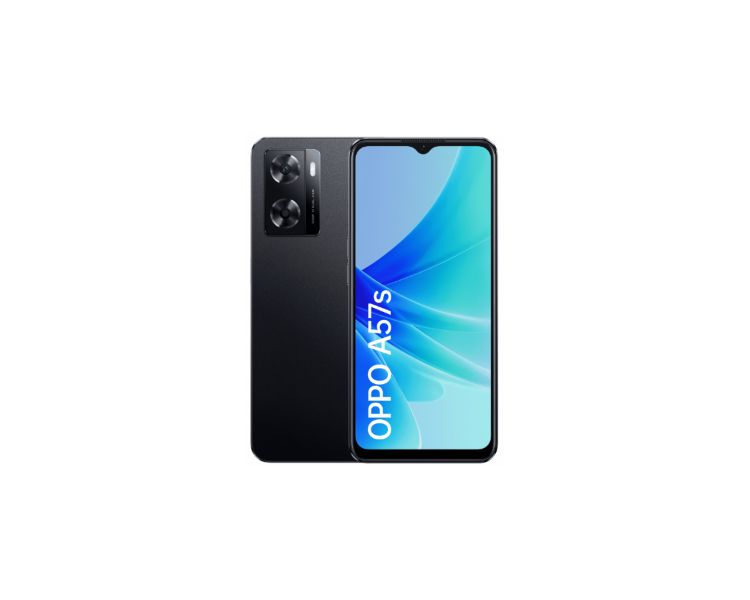 Smartphone OPPO A57S (6.56'' - 6 GB - 128 GB - Preto) Oppo - Telemóveis - 6.56 polegadas, 6 GB RAM, 128 gb armazenamento, android