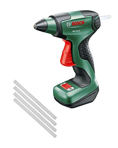 Bosch PKP 3.6 LI - pistola de colagem a bateria Bosch - Pistolas de cola - bateria lítio, proteção térmica, indicador LED