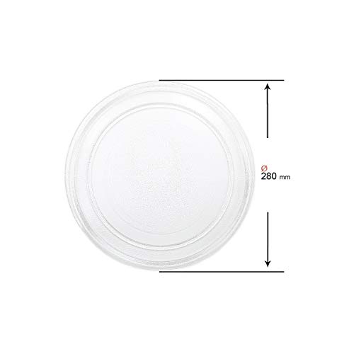 Placa giratória para micro-ondas CECOTEC A01B01 UNIVERSAL - Acessórios para forno de micro-ondas - placa giratória, micro-ondas, 280 mm, 200 mm