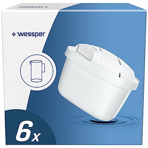 Filtros para Brita Maxtra Plus 6 Unidades Wessper - Cartuchos de filtro de água - 6 unidades, resistente à água, 1 l, máquina de lavar louça