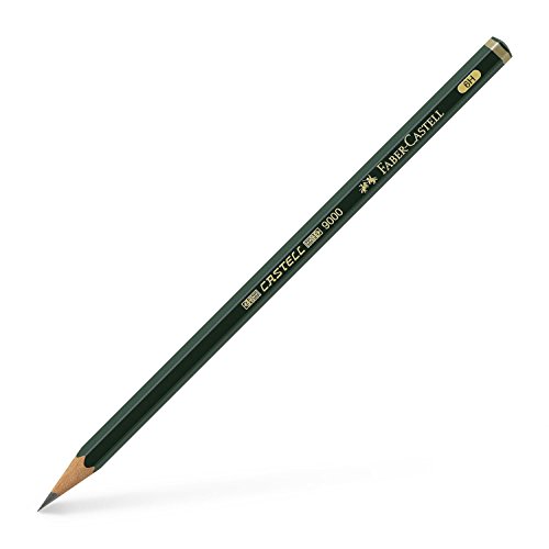Lápis Hexagonais FABER-CASTELL 9000 (12 Un) Faber-Castell - Lápis de madeira - 12 unidades, ponta resistente, traço 2mm, hexagonal