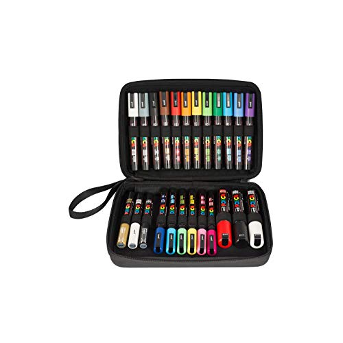 Marcador POSCA 2.0 (Multicor - 24 Unidades) Mitsubishi Pencil - Marcadores e marcadores de texto - multicor, 24 unidades, tinta base água, opacas