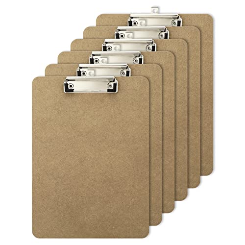 Porta-Revistas com Agarra de Madeira A4 6 Unidades Mkitnvy - Pranchetas - madeira, a4, preto, 6 unidades