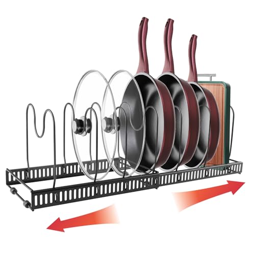 Suporte para Panelas MEZZAR (Preto - Metal) Mezzar - Organizadores de cozinha - preto, metal