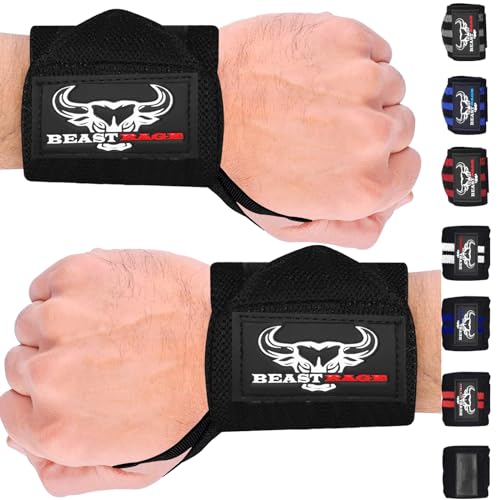 Envolventes de Mão para Levantamento de Peso BEAST RAGE BEAST RAGE - Luvas de levantamento de peso e suportes para as mãos - envolventes, mão, levantamento peso