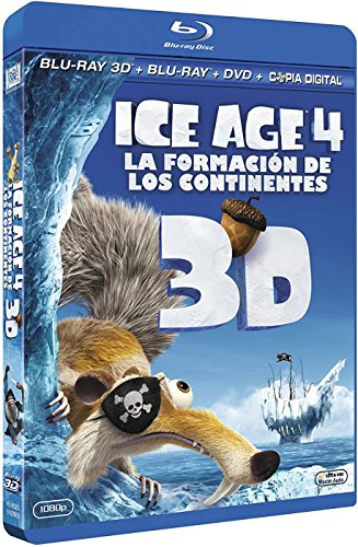 Blu-Ray Ice Age 4: The Forming Of Continents (Edição em Espanhol) 20th Century Fox Home Entertainment España, S.A. - Dvds de filmes e programas de televisão - blu-ray, espanhol, ice age 4, formação dos continentes