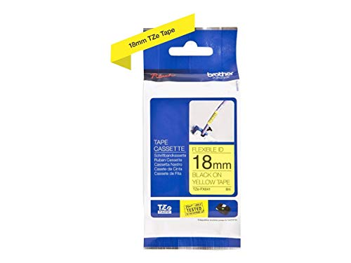 Fita para Etiquetadora BROTHER TZE-FX641 Preto Brother - Fitas de etiquetas e recargas - preto, 8m, a4, 18x1.27mm