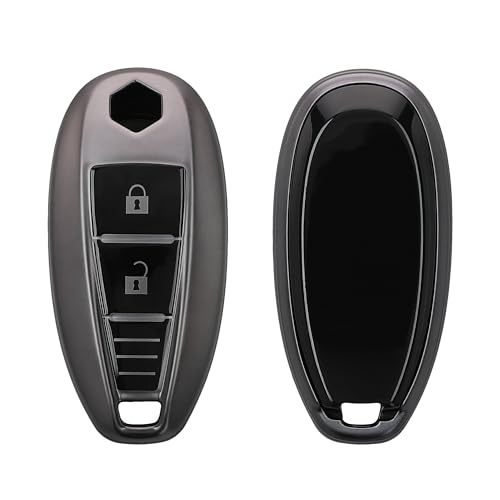 Capa para Comando KWMOBILE KWMOBIL-KEYLESS-SUZUKI-SPORT Preto Kw-Commerce - Porta-chaves - elastano, preto, suzuki, compatível