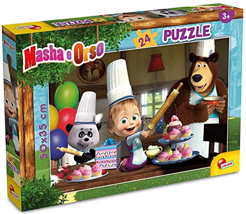 Puzzle Masha e Michka (Idade mínima recomendada: 4 anos) LISCIANI GIOCHI - Quebra-cabeças - puzzle, masha e michka, 4 anos, raciocínio, criatividade