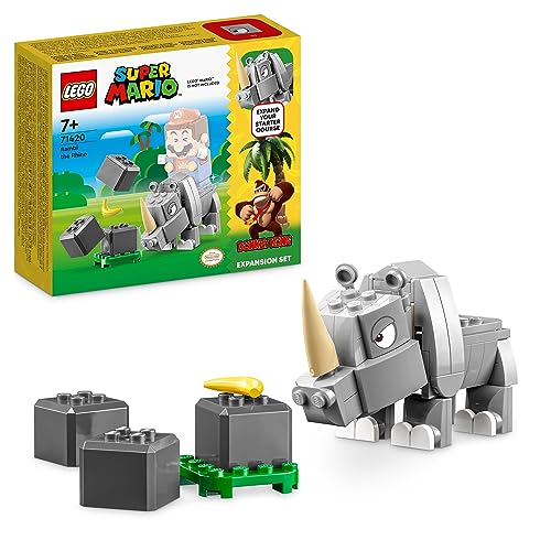 LEGO Super Mario: Expansion Pack Rambi the Rhinoceros - 71420 (Idade mínima: 7 - 176 peças) LEGO - Blocos de encaixe - lego, super mario, expansion pack, rambi the rhinoceros, 71420, idade mínima 7