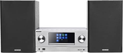 Rádio KENWOOD M-9000S-S (Bluetooth - Preto) Kenwood - Radios - dab+, bluetooth, wi-fi, spotify connect