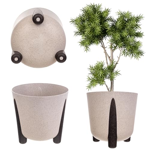 Vaso com Almofada Interior KADAX Branco (Plástico - Ø 30 x 25.5 cm) KADAX - Móveis de exterior - plástico, branco, Ø 30 x 25.5 cm