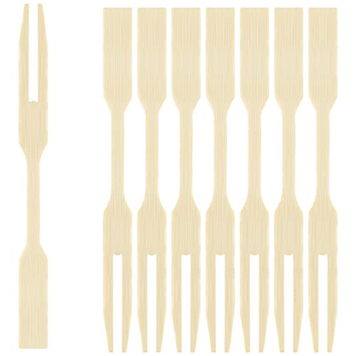 Conjunto de 50 Picos de Bambu EXNIMA (Branco) EXNIMA - Garfos - conjunto, 50 picos, bambu, branco
