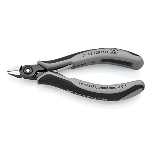 Knipex 79 52 125 ESD alicate Corta-cabelos KNIPEX - Ferramentas para fios e cabos - 125 mm, esd, corta-cabelos, peso 0,1 kg