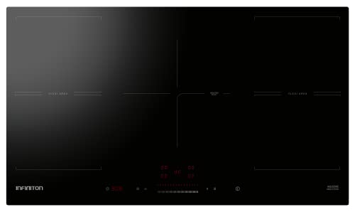 Placa de Indução INFINITON IND-594B (Eléctrica - 59.4 cm - Preto) Infiniton - Cooktops - eléctrico, preto, 5 bocas, 3600 W