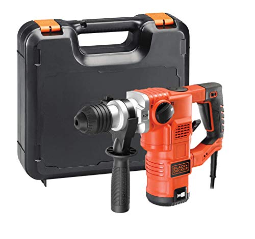 Martelo Perfurador BLACK & DECKER KD1250K (1250 W) BLACK + DECKER - Berbequins elétricos portáteis - 1250 W, 850 rpm, 5 kg, ergonômico