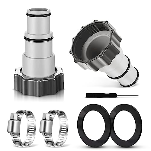 Adaptador de mangueira de água para piscina e bomba (2 peças) LIVESTN - Adaptadores de tubulação e buchas - adaptador, mangueira, piscina, bomba, resistente